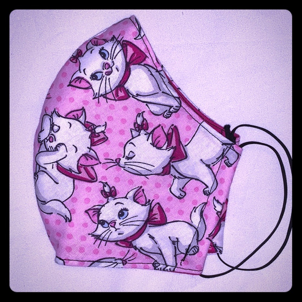 Disney The Aristocats Marie cat handmade face mask